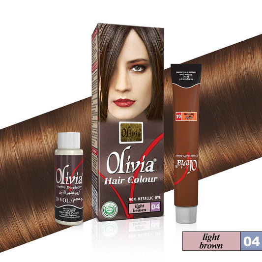 Olivia Hair Color Light Brown No. 4 - 50ml