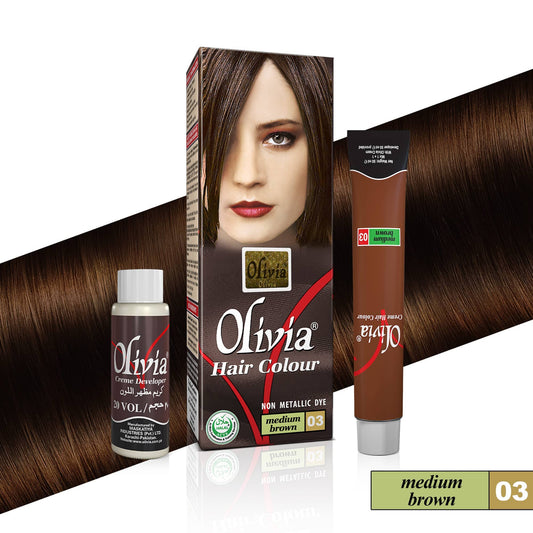 Olivia Hair Color Medium Brown No. 3 - 50ml