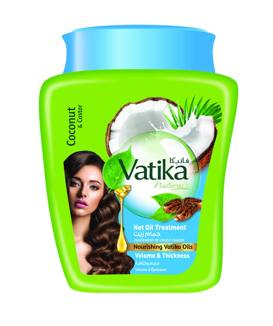 Vatika Coconut & Castor Volume & Thickness Hot Oil Treatment - 500g