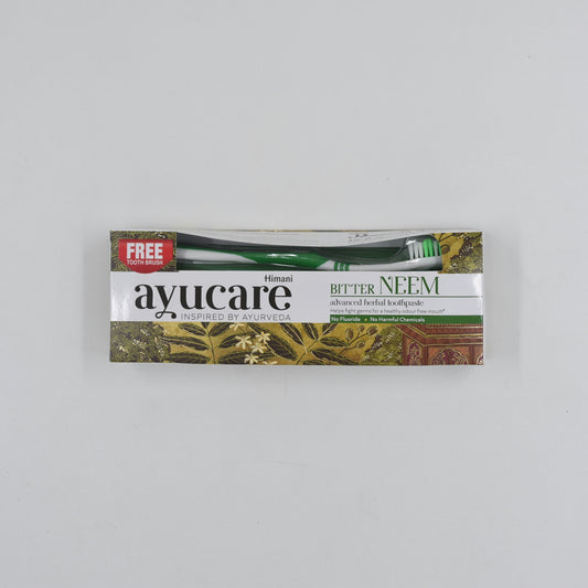 Himani Ayucare Bitter Neem Toothpaste - 150g + Free Toothbrush