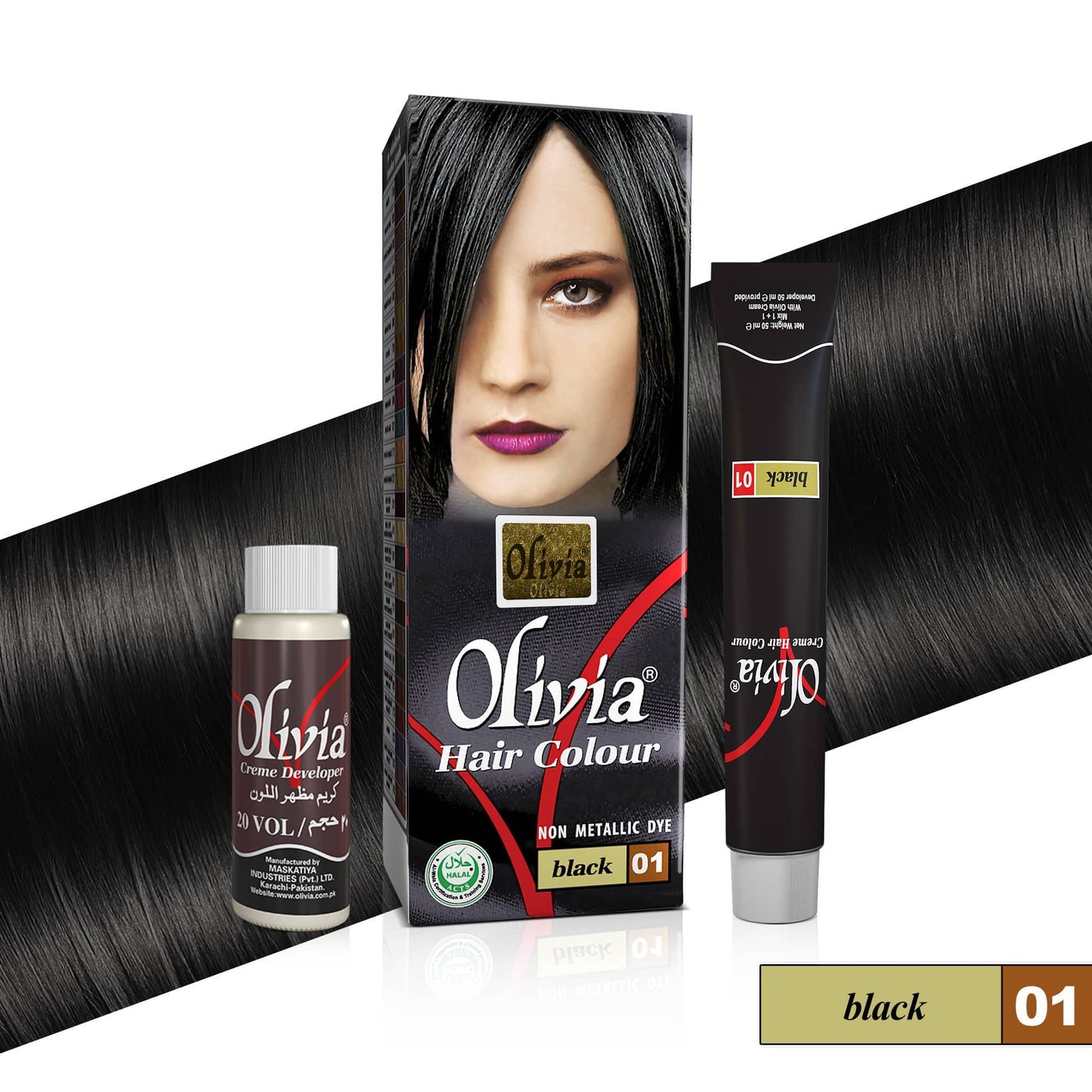 Olivia Hair Color Black No. 1 - 50ml