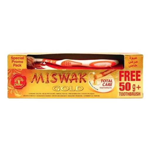 Dabur Miswak Gold Toothpaste - 170g + Free Toothbrush