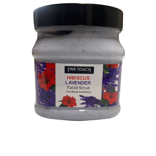 Fine Touch Hisbiscus Lavender Facial Scrub - 500g
