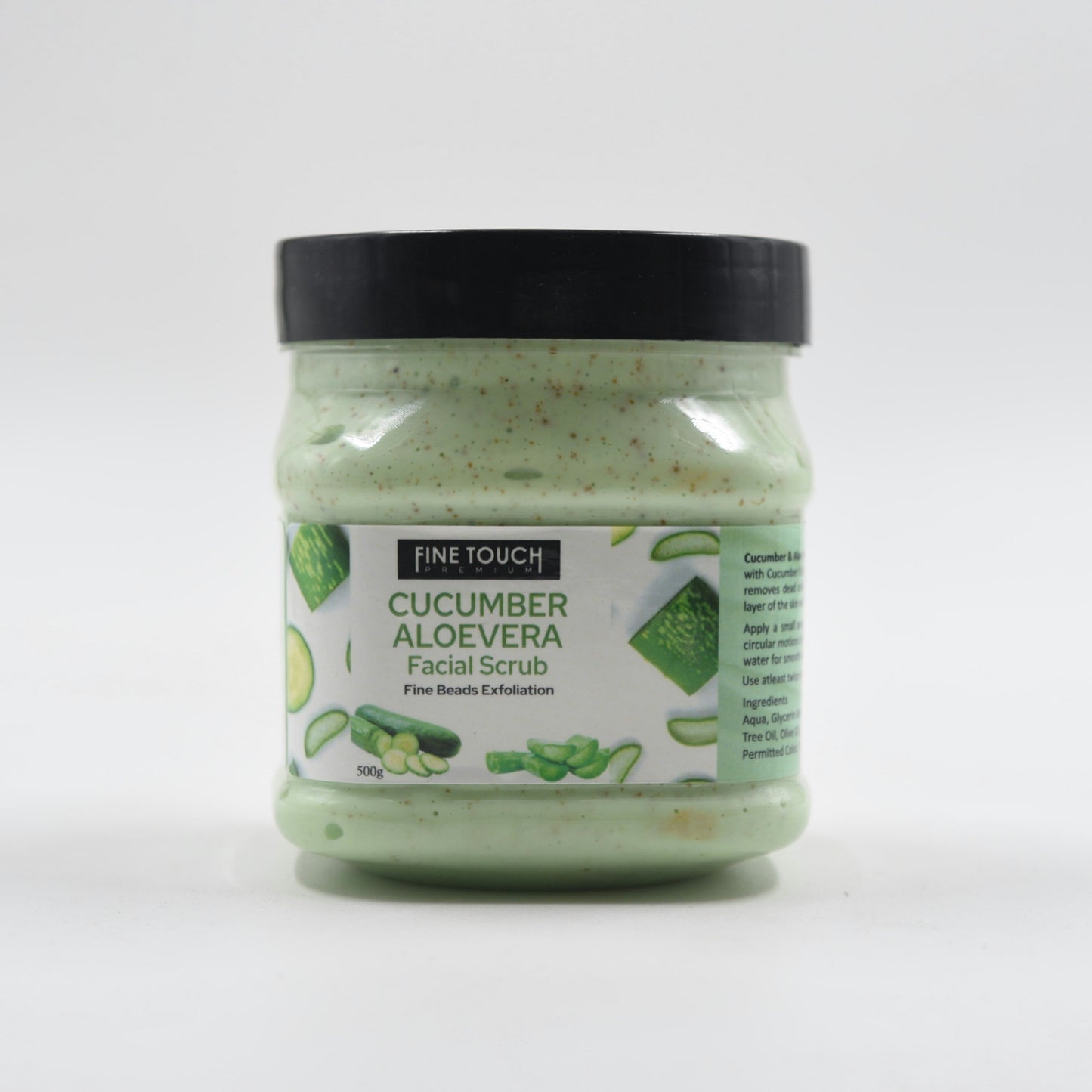 Fine Touch Cucumber & Aloe Vera Facial Scrub - 500g