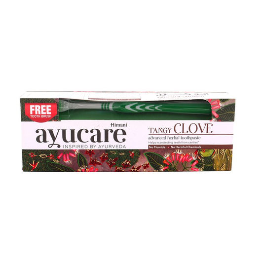 Himani Ayucare Tangy Clove Toothpaste - 150g + Free Toothbrush