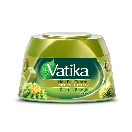 Vatika Cactus, Ghergir & Olive Hair Fall Control Styling Hair Cream - 140ml