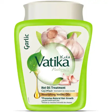 Vatika Garlic Promotes Natural Hair Growth Hot Oil Treatment - 500g